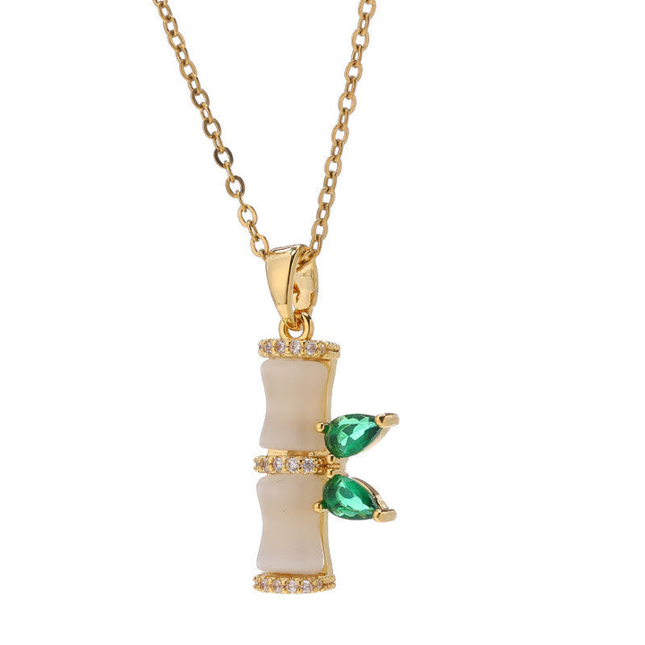 Kette Chalcedon Bambus