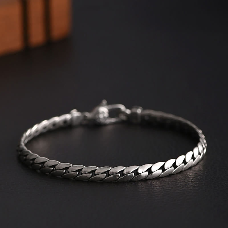Silbernes Armband Kupfer – Stärke Energie elegantes Kettenglied Design