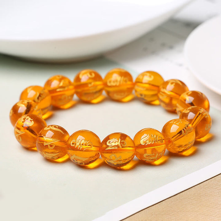 Armband Weißer Kristall Schwarzer Onyx "Schutz"