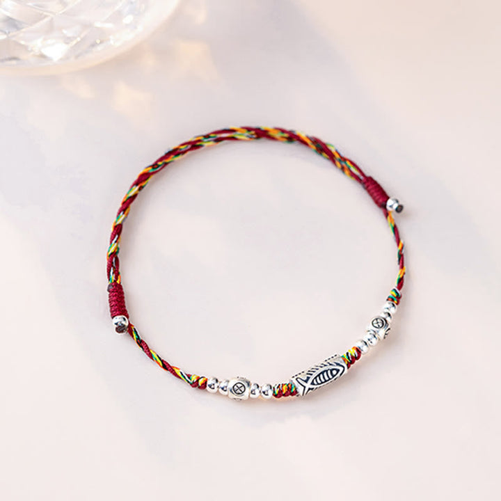 Armband Fußkette Silber Koi Fisch – Glück & Ausdauer