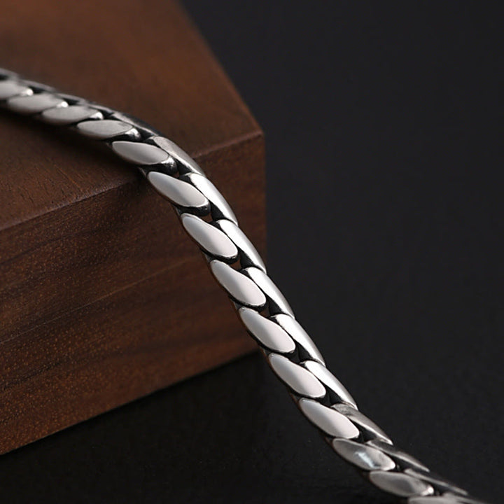 Tibetische Kette Kupfer Vajra Dorje Stärke Silberfarben Gliederarmband