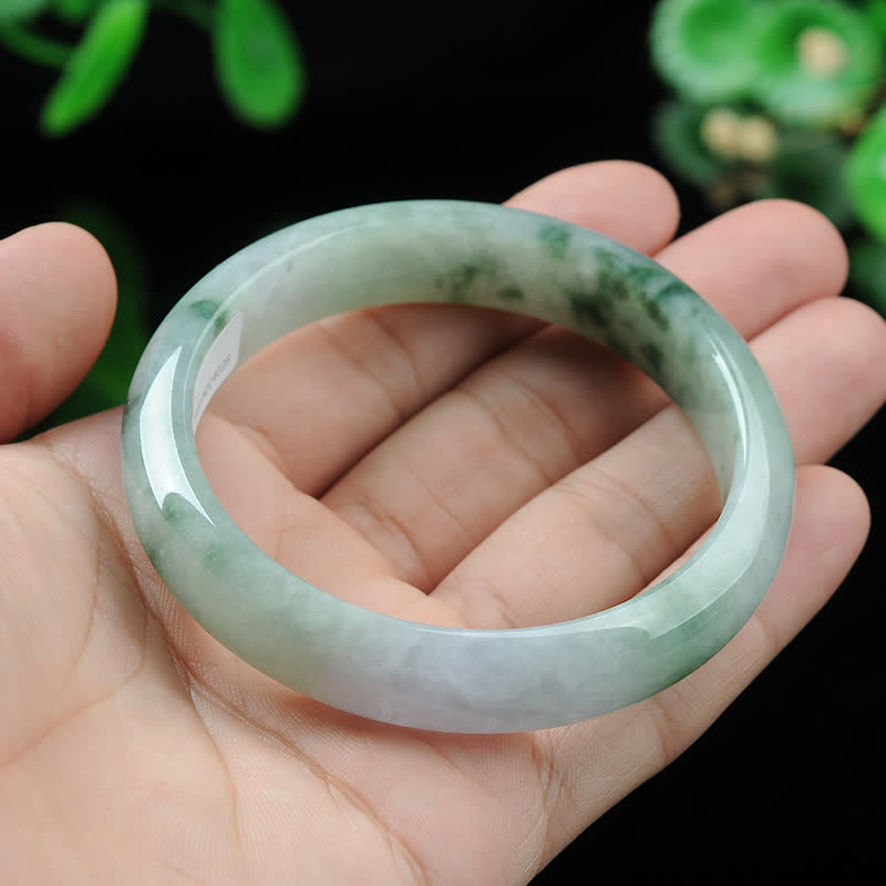 Jade Armband Luck – Glück & Wohlstand helles Grün elastisch Naturstein Handgelenk