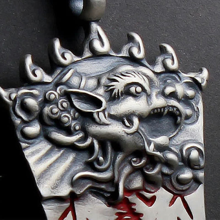 Pixiu Jade Silber Drache Schutz