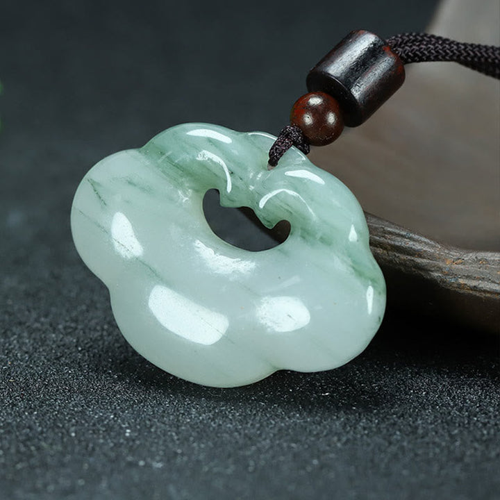 Jade Anhänger Kette Wohlstand Glück Schutz