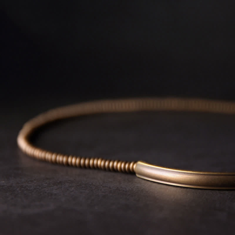 Armband Lava Rock Kupfer Schwarz Minimalistisch