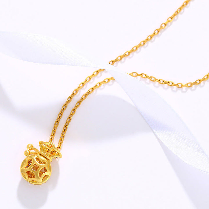Kette Goldplated Fu-Münze – Wohlstand & Segen – Bild 3 – Goldplated Kette mit Fu-Münze Anhänger Wohlstand Segen Symbol