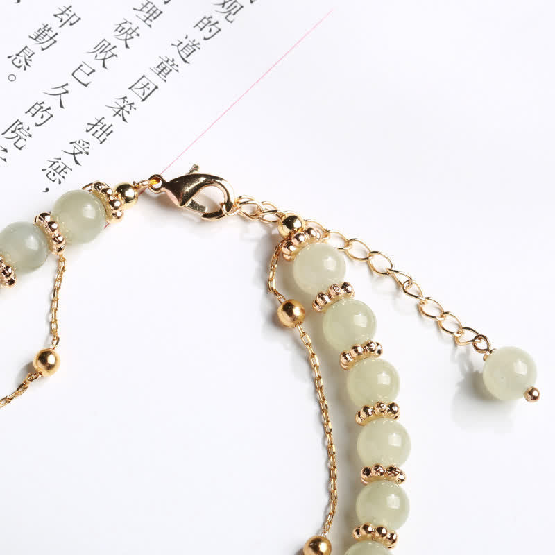 Armband 925 Silber Jade