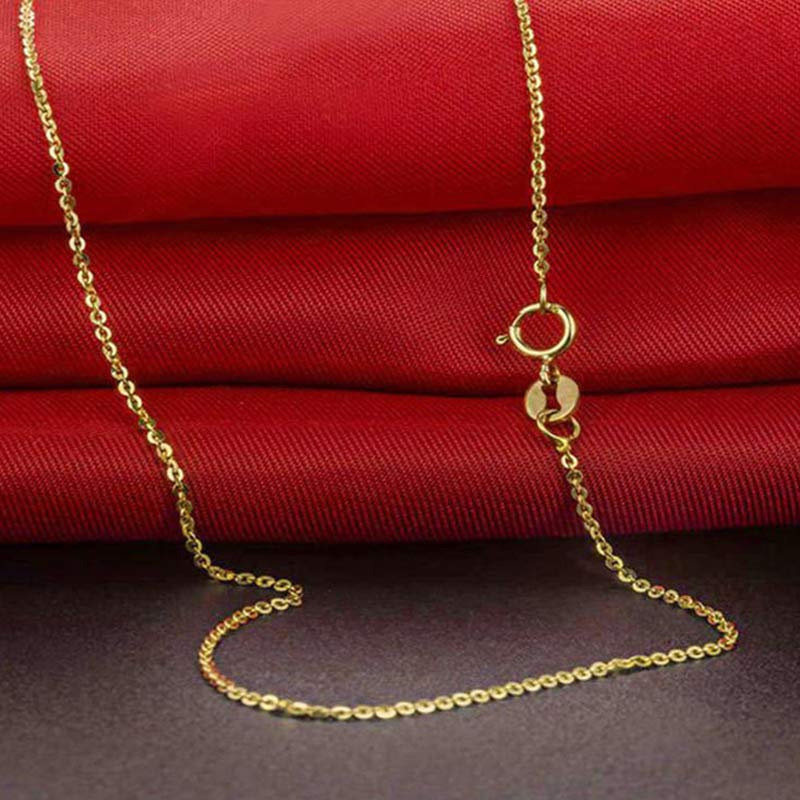 Goldkette feine Gliederkette Verschluss elegant schlicht