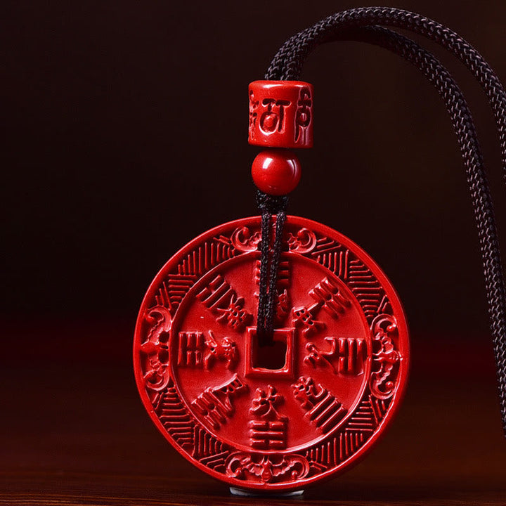 Zinnober Münze Kette Rot Segen