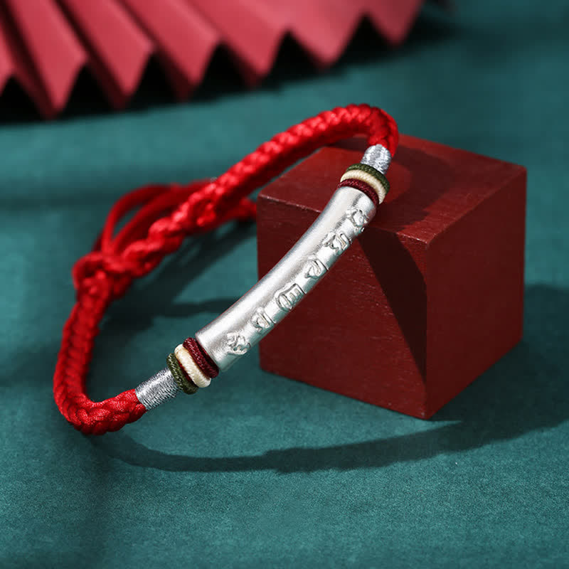 Armband 925 Silber Om Mani Padme Hum – Schutz & Stärke
