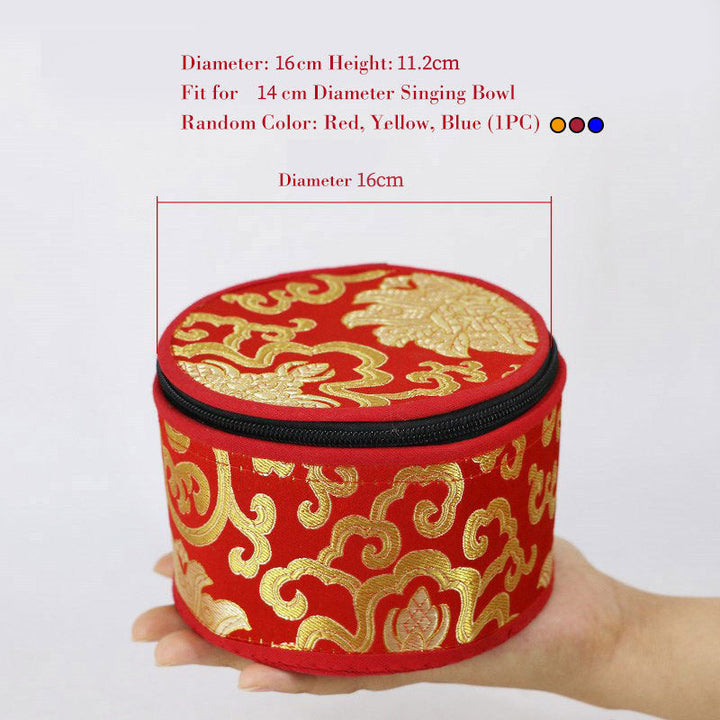 Klangschalen Aus Tibet Tasche Reißverschluss 16 cm (Zufallsfarbe)