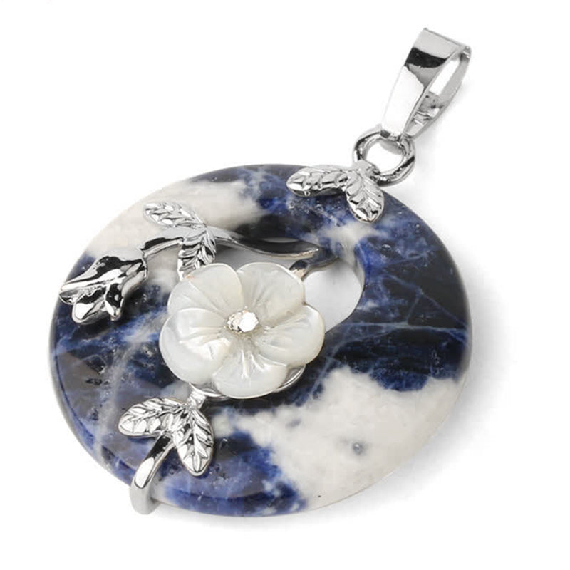 Kette Amethyst Grünaventurin Blume – Heilung & Harmonie – Bild 15 – Sodalith Anhänger Blume Silber Naturstein Kette Schmuck elegant