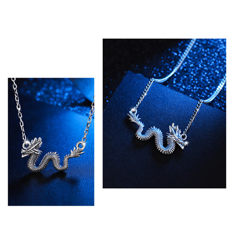 Anhänger Kette Sterling-Silber Drachen – Schutz