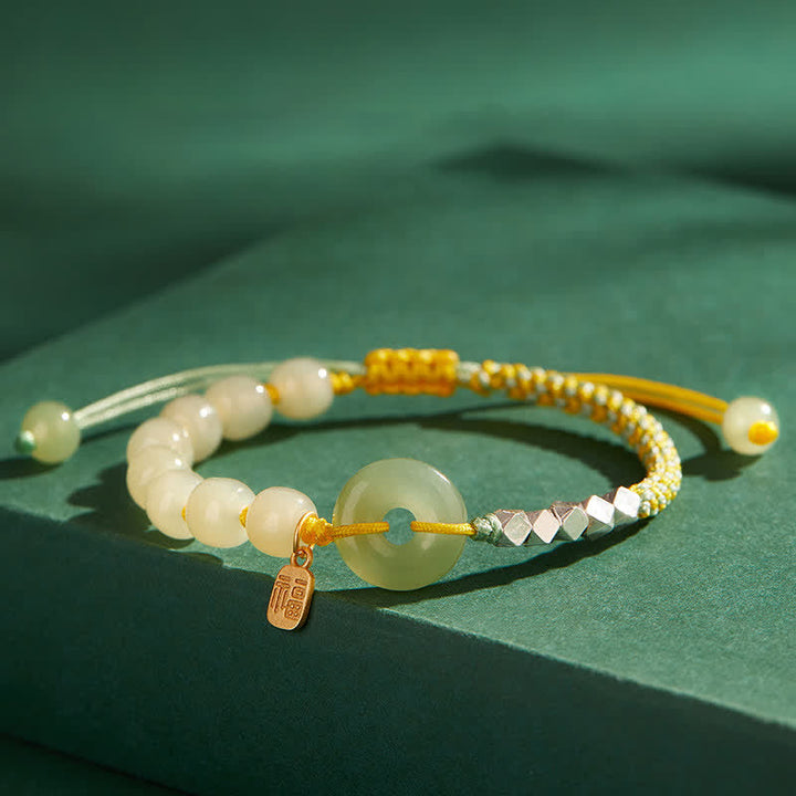 Armband 925 Silber Jade – Glück & Frieden