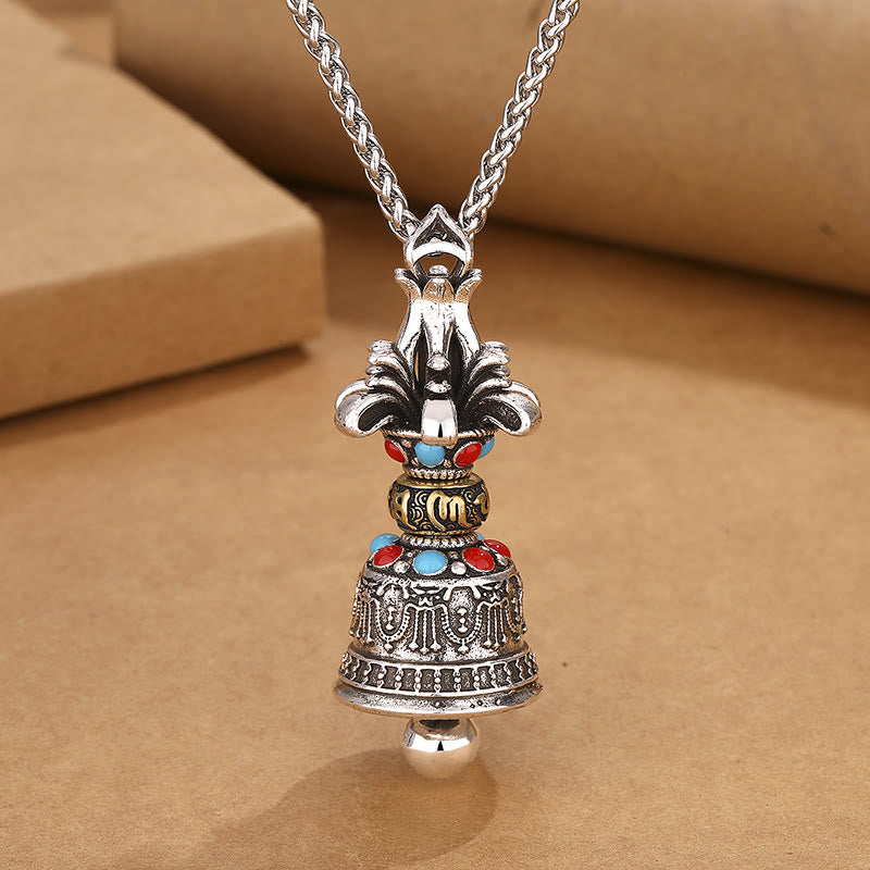 Kette Anhänger Tibetischer Kristall Chakra Om