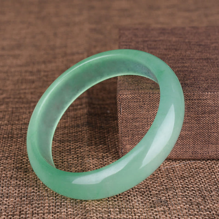 Grünes Jade Armband – Glück & Heilung Segen eleganter Naturstein