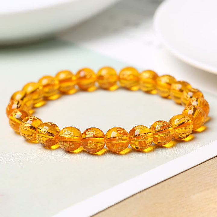 Armband Weißer Kristall Schwarzer Onyx "Schutz"