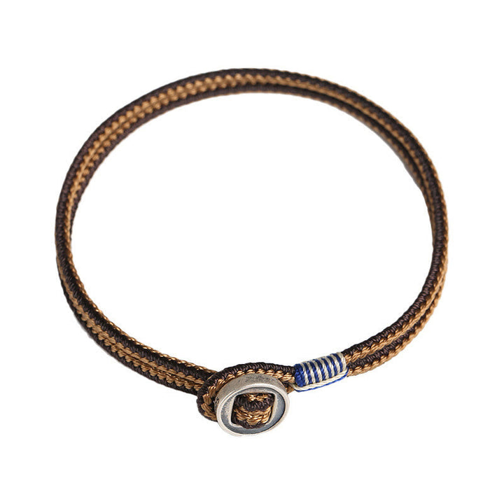 Armband 925 Silber - Schutz Knoten Geflochten