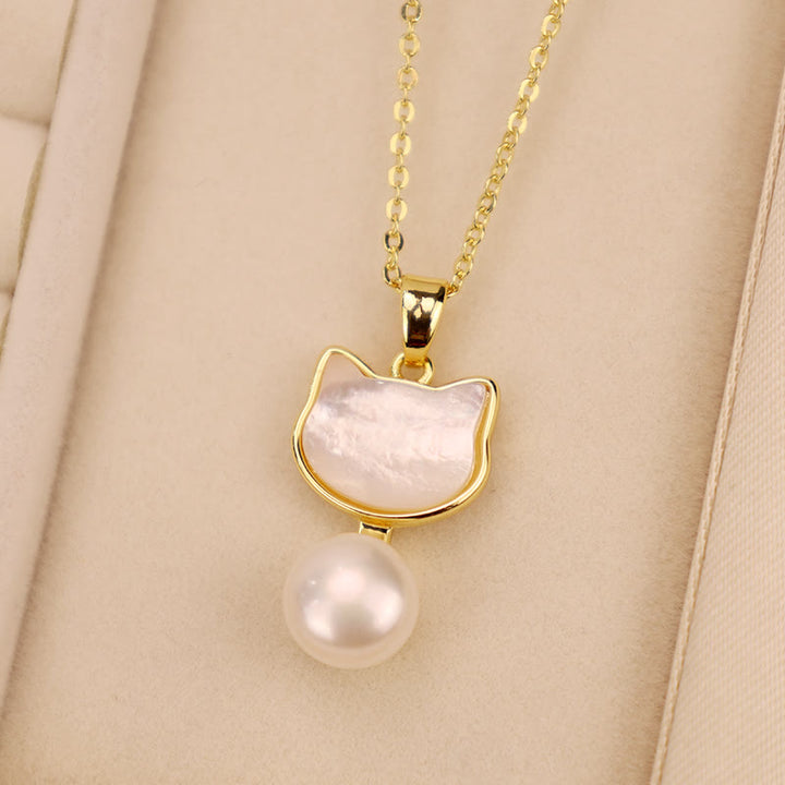 Ring Perle Katze Gold Harmonie