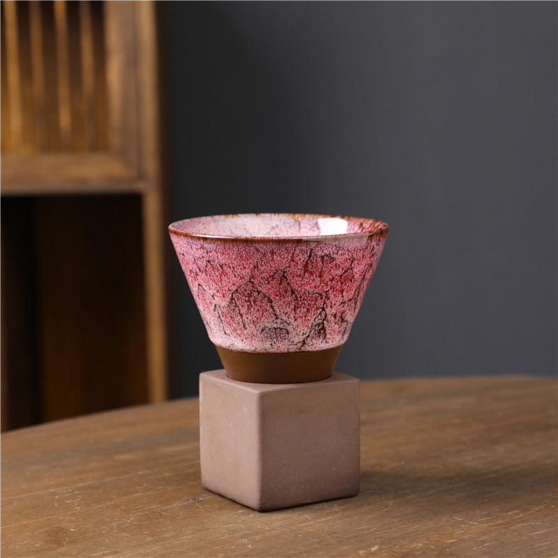 Teetasse Japanisch Retro Ofenglasur Keramik Ofenglasur Kirschblüte