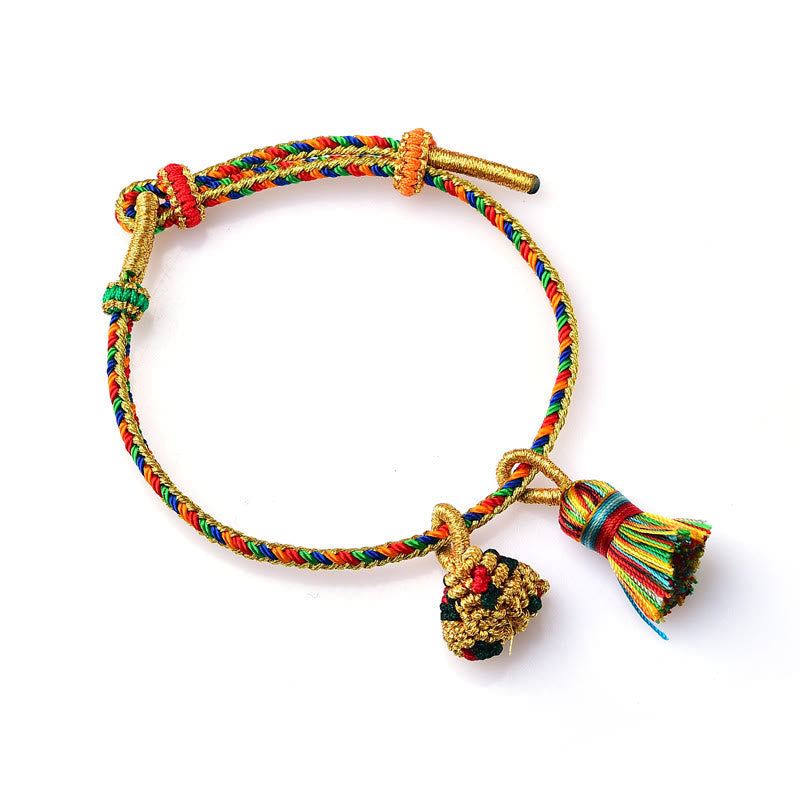 Armband Bunt Glück Zongzi Golden – Glück