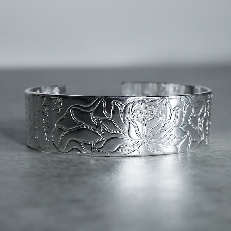 Armband Lotus Tibetische 925 Silber Glück