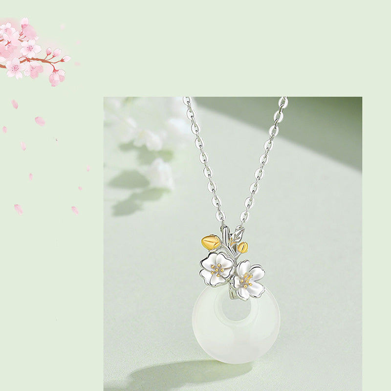Kette Blüten Rose Harmonie Anhänger Eleganz