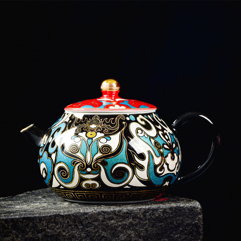 Teetassen Mit Untertassen Gaiwan Peking Oper Teekanne