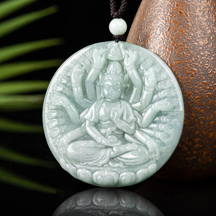 Jade Kette Tausend-Hand Guan Yin Schutz