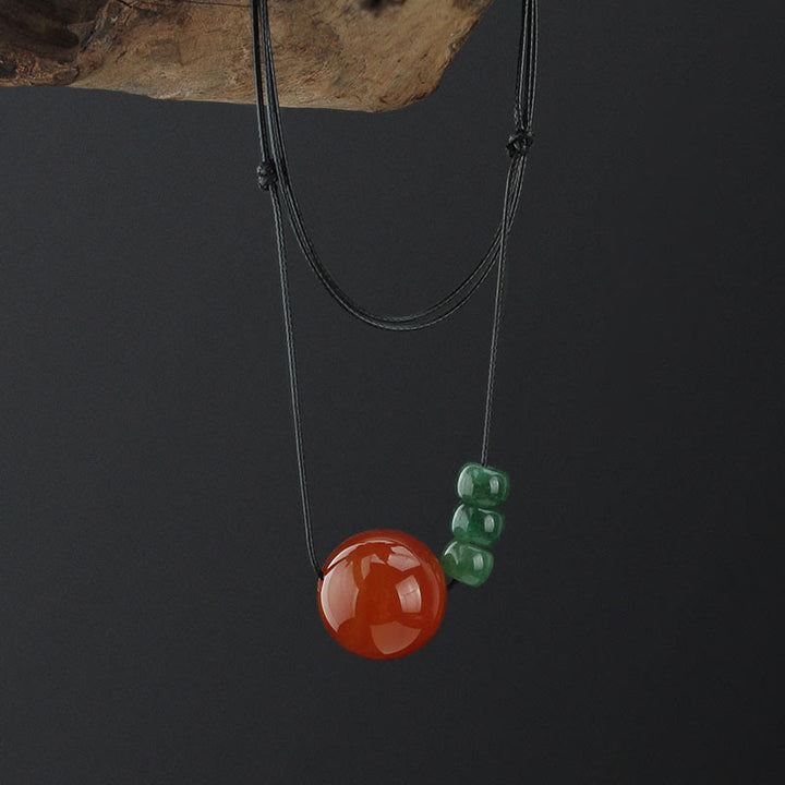 Kette Roter Achat Aventurin – Gelassenheit