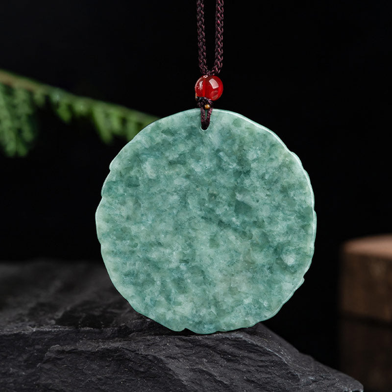 Kette Jade Drachen Yin Yang – Harmonie & Stärke – Bild 6 – Grüne Jade Drachen Anhänger an brauner Kette Naturstein Schmuck