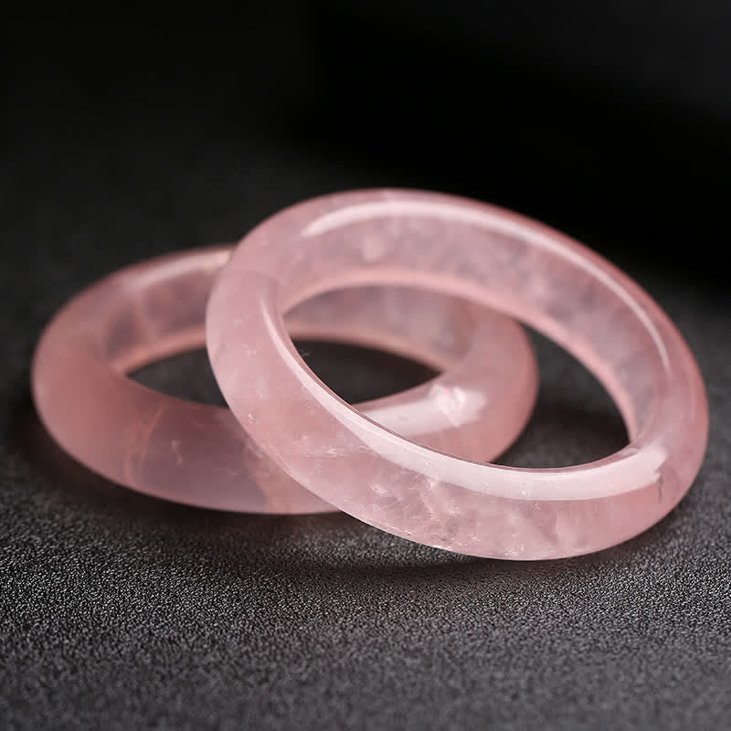 Armband Rosenquarz – Liebe Energie zwei rosa Stein Armbänder elegante Naturstein