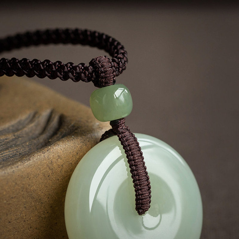 Jade Pendant Kette Anhänger grüne Jade Glück