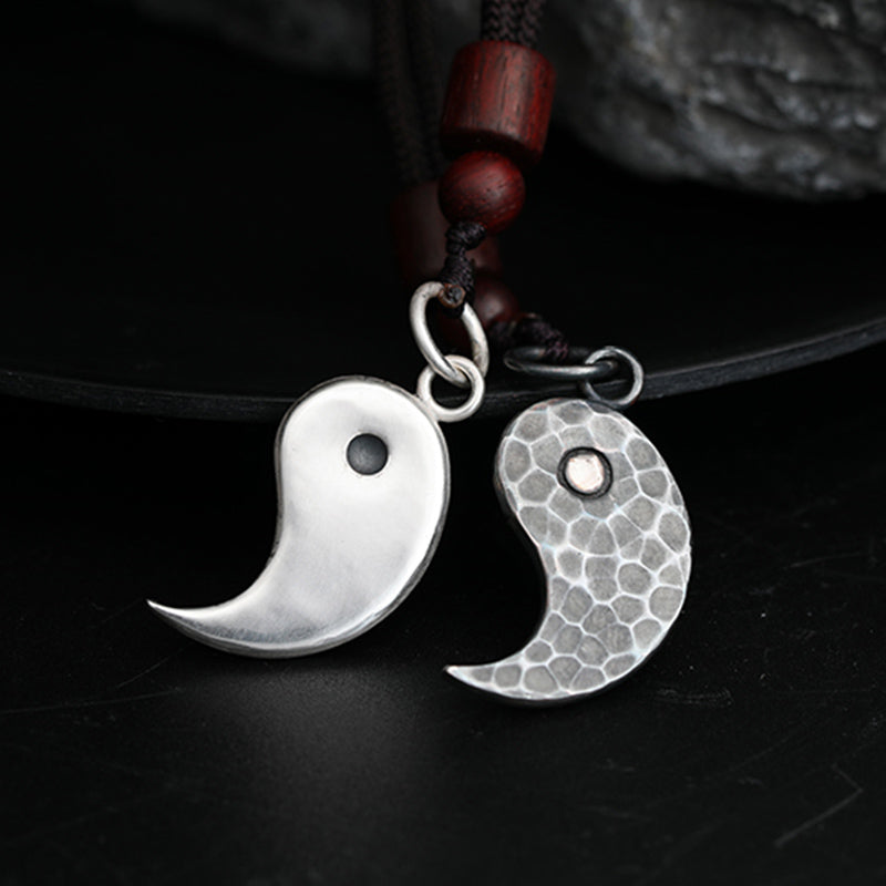 Kette Sterling-Silber Mond Anhänger Symbol Balance