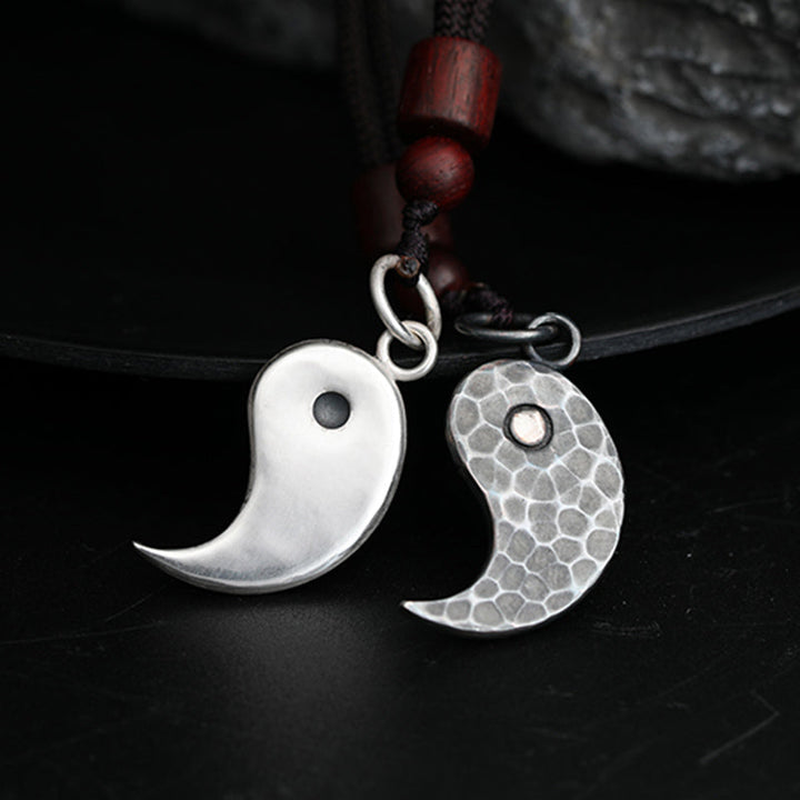 Kette Sterling-Silber Mond Anhänger Symbol Balance