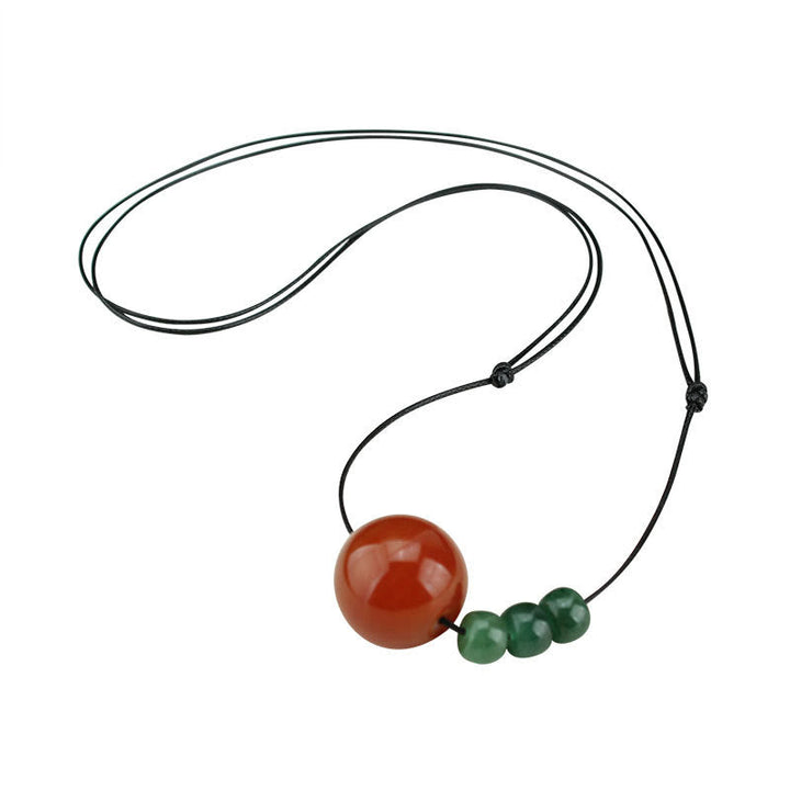 Kette Roter Achat Aventurin – Gelassenheit