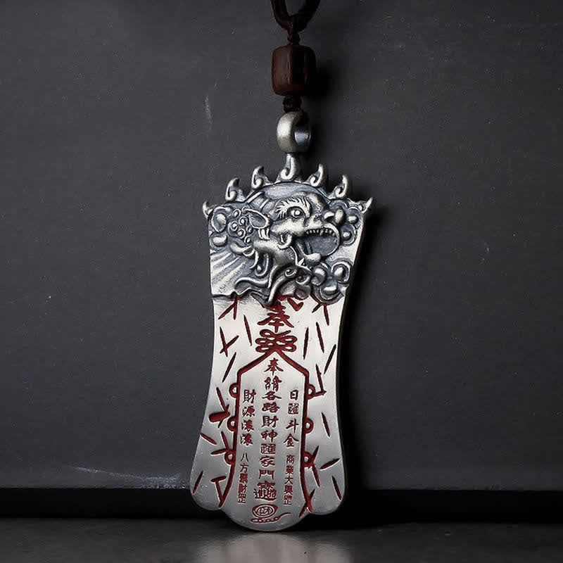 Kette Pixiu Jade Silber Schutz