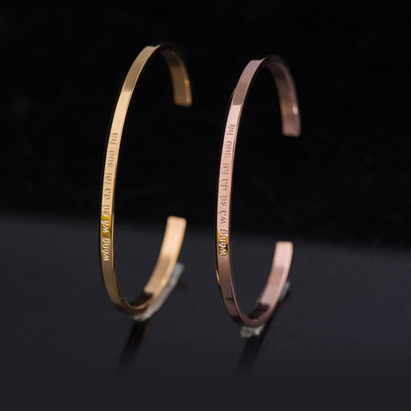 Armband – Schutz & Segen goldenes und rosegoldenes Kupferarmband elegant glänzend