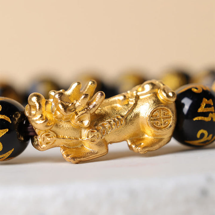 Armband Pi Xiu Obsidian - Feng Shui & Wohlstand