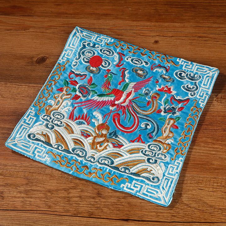 Tee Untersetzer Kranich Phönix Drache Kirin Hellblauer Phönix