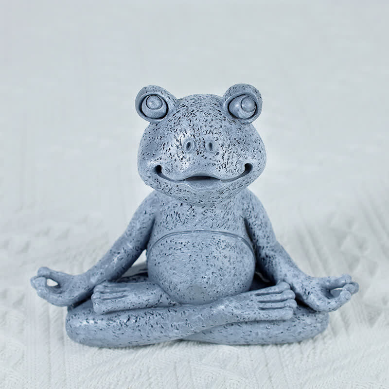 Katze Dekofigur Zen Yoga Meditation Frog 12.8CMX5.5CMX10.3CM(300g)