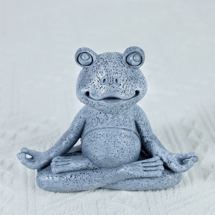 Katze Dekofigur Zen Yoga Meditation Frog 12.8CMX5.5CMX10.3CM(300g)