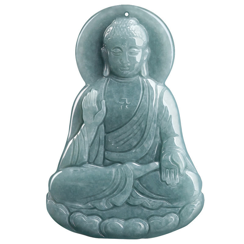 Jade Buddha Anhänger Meditation Natur