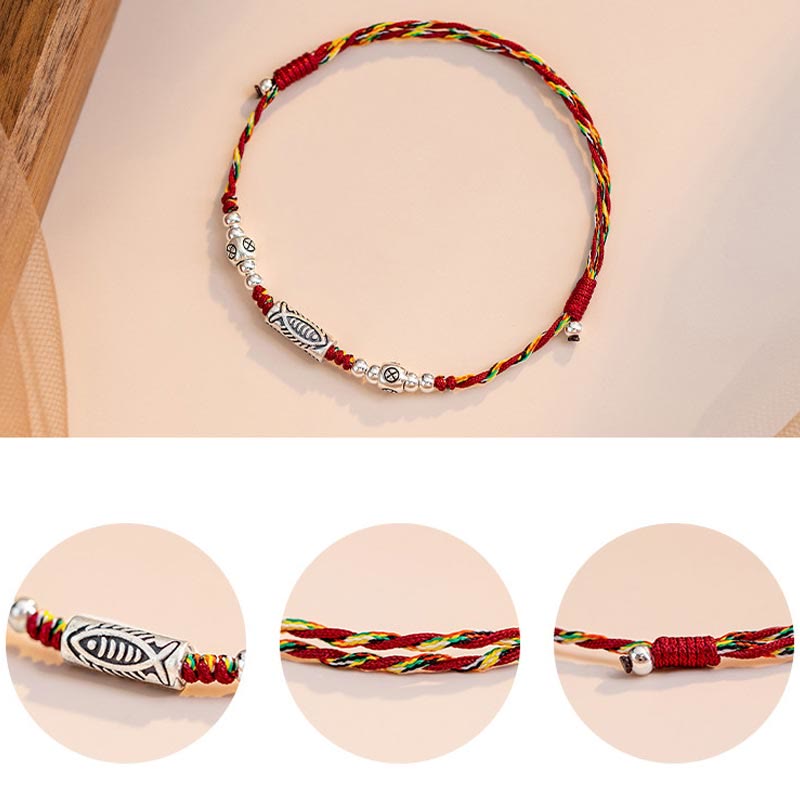 Armband Fußkette Silber Koi Fisch – Glück & Ausdauer