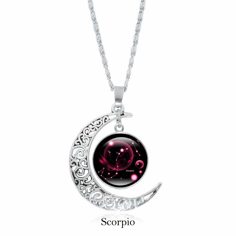 Kette Obsidian Sternzeichen Mond – Schutz & Harmonie | Zen Spirit