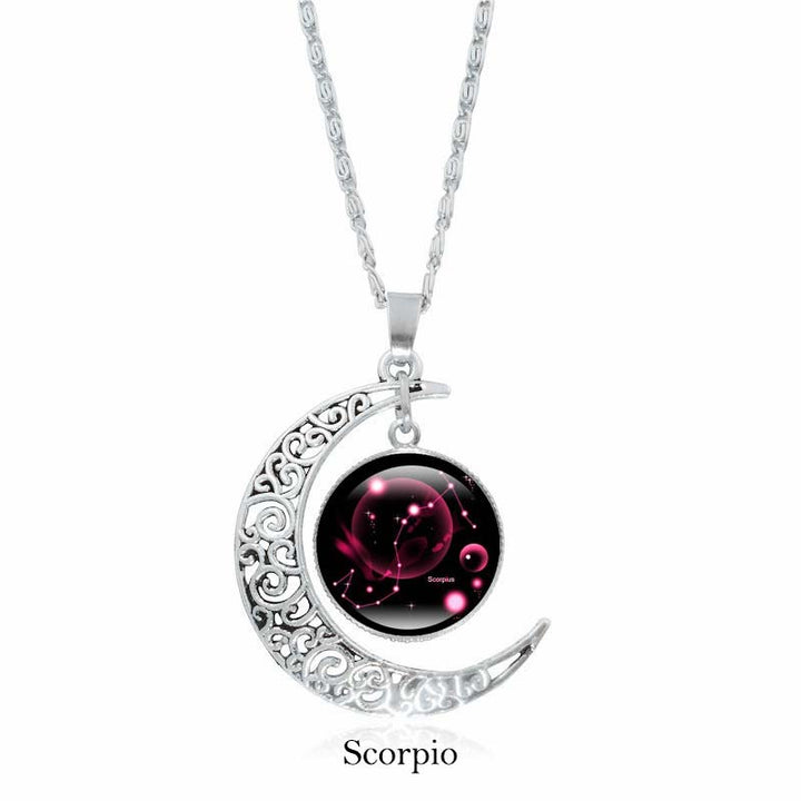 Kette Obsidian Sternzeichen Mond – Schutz & Harmonie | Zen Spirit