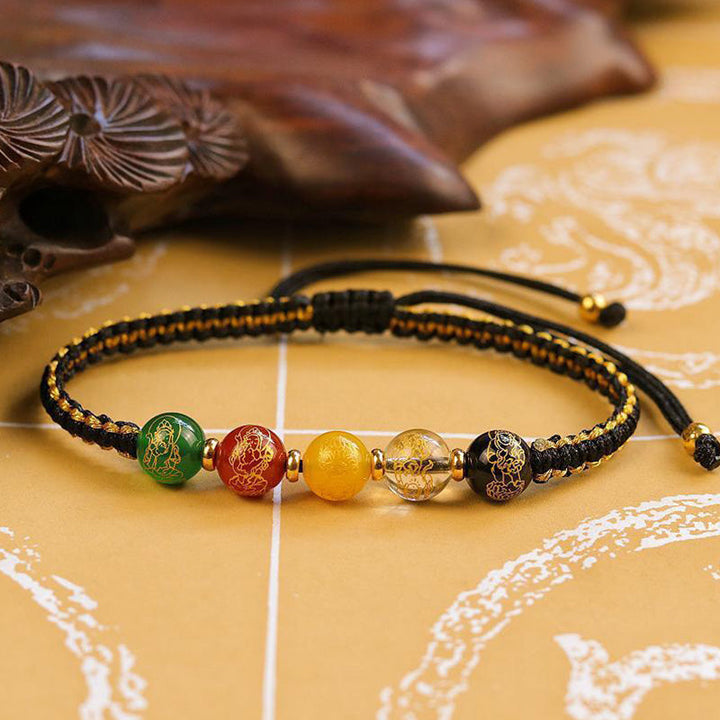 Armband Achat – Schutz & Wohlstand mit bunten Steinen elastisch tragbar