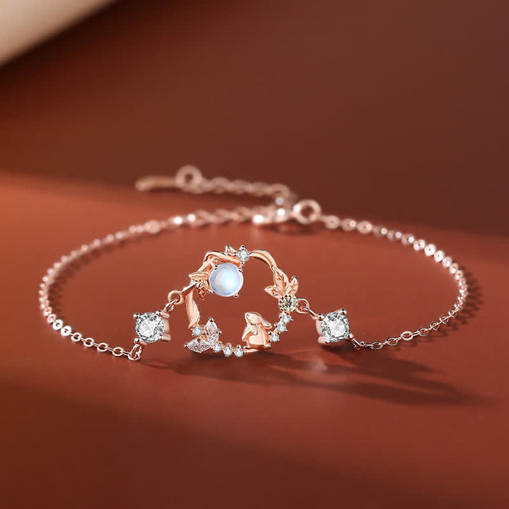 Armband Mondstein - Halskette & Ohrringe