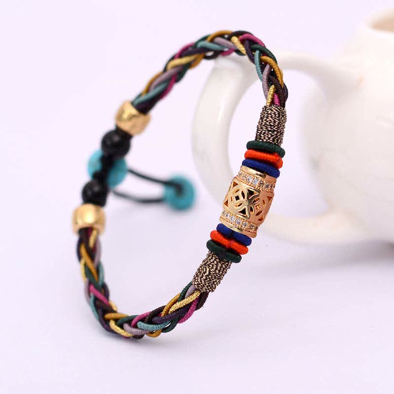 Armband Tibetisches Achtfaden-Knoten Glück