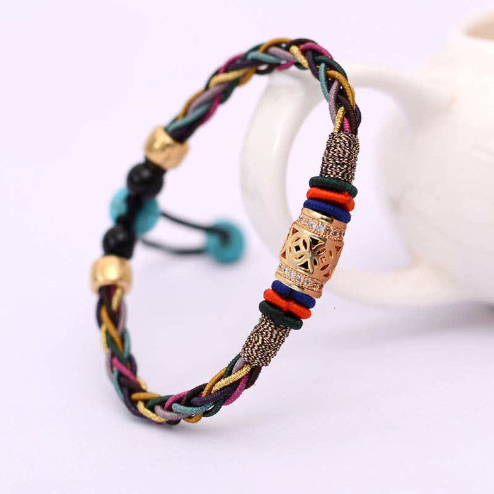 Armband Tibetisches Achtfaden-Knoten Glück